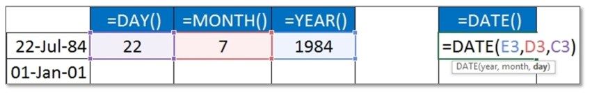 Working with Excel Date Functions - Yodalearning image.
