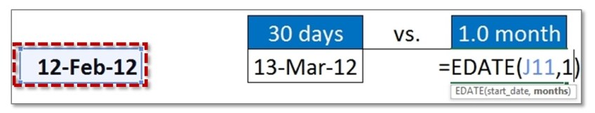 Find-Due-date-using-EDATE-Excel-function