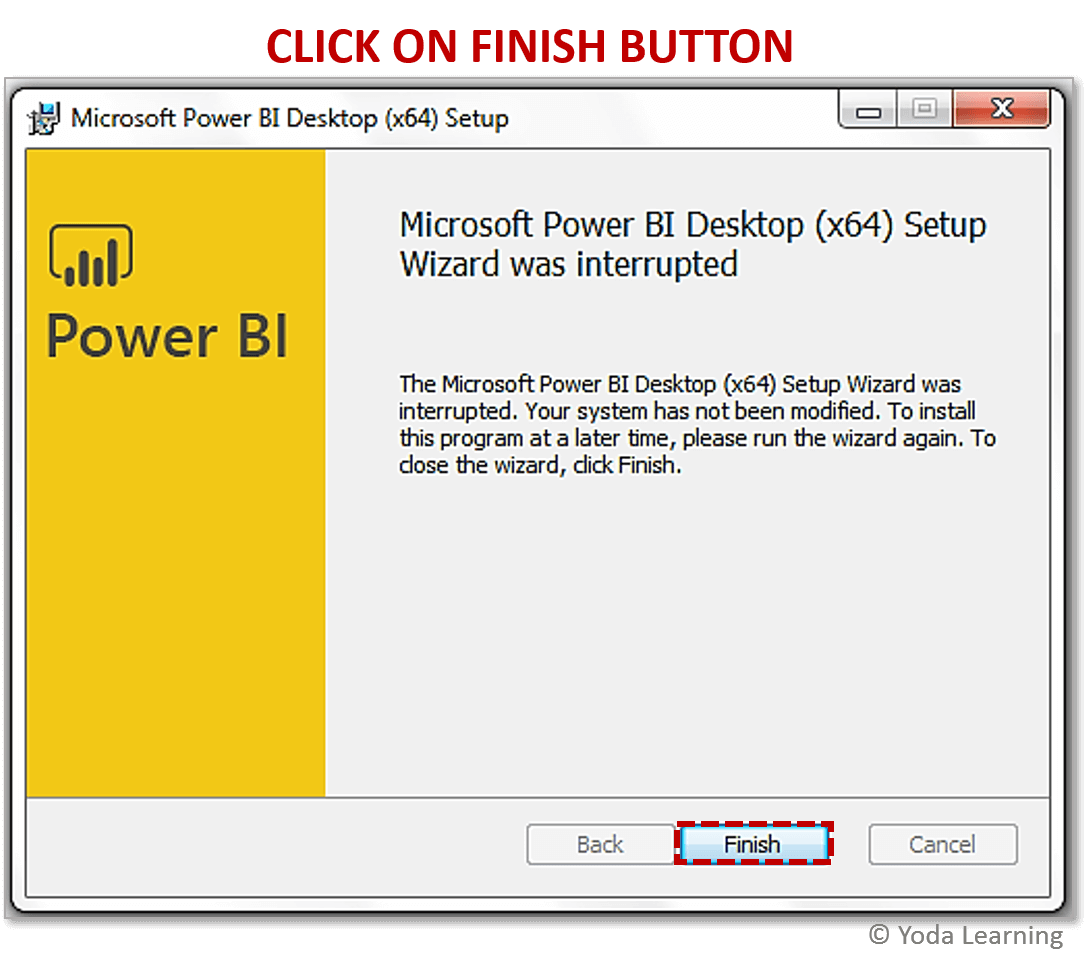 Assistente de Configuração do Power BI Desktop