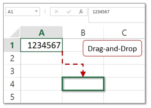 Move-Data-using-Drag-Drop-in-excel-1