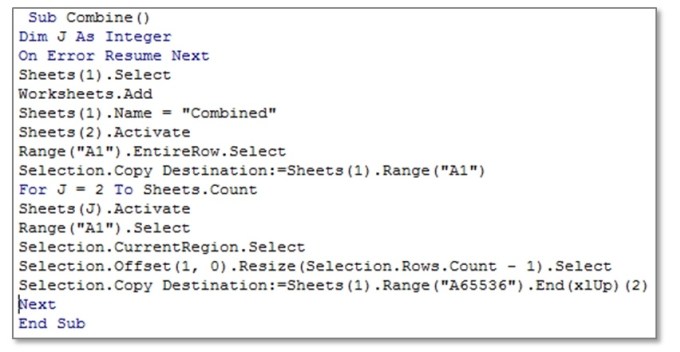 excel merge workbooks into single sheet