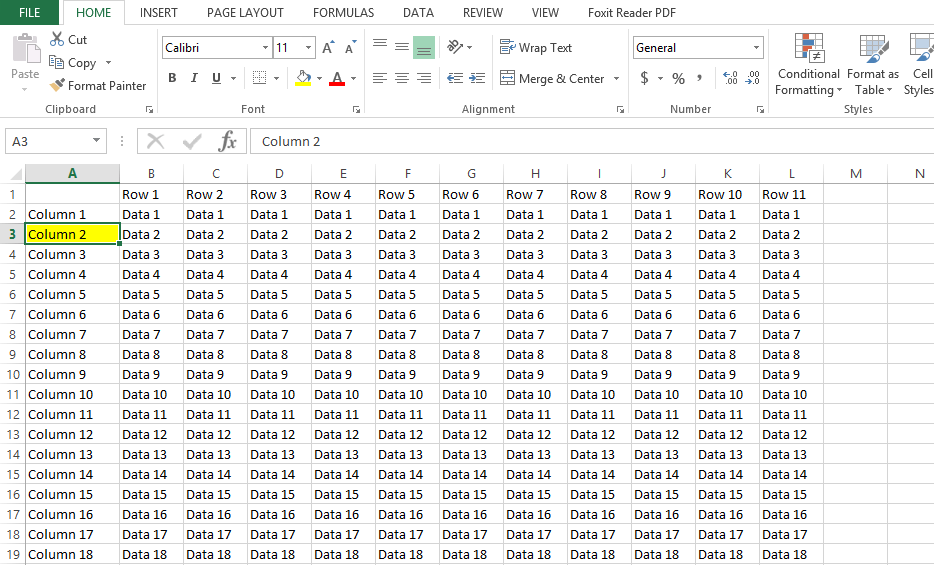 How To Freeze Row In Excel Freeze Column Multiple Rows And Column 3064