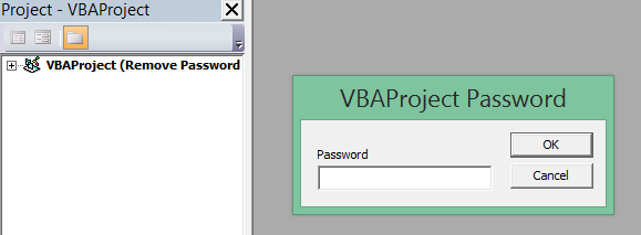 excel vba break code on vba project