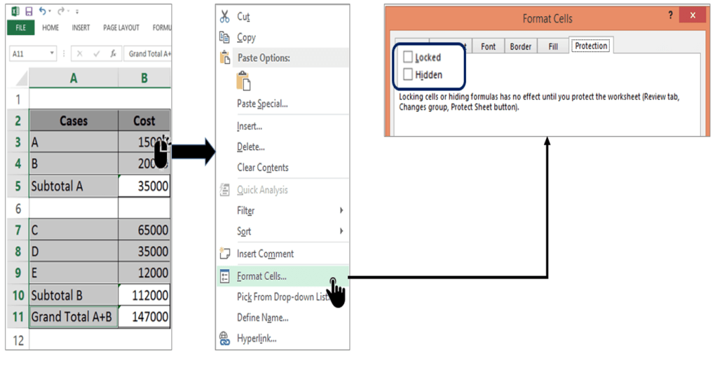 Excel 2019 How to Lock Or Unlock Cells in Excel or a protected worksheet