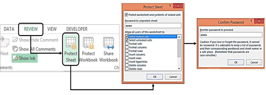 lock a number for equation excel mac