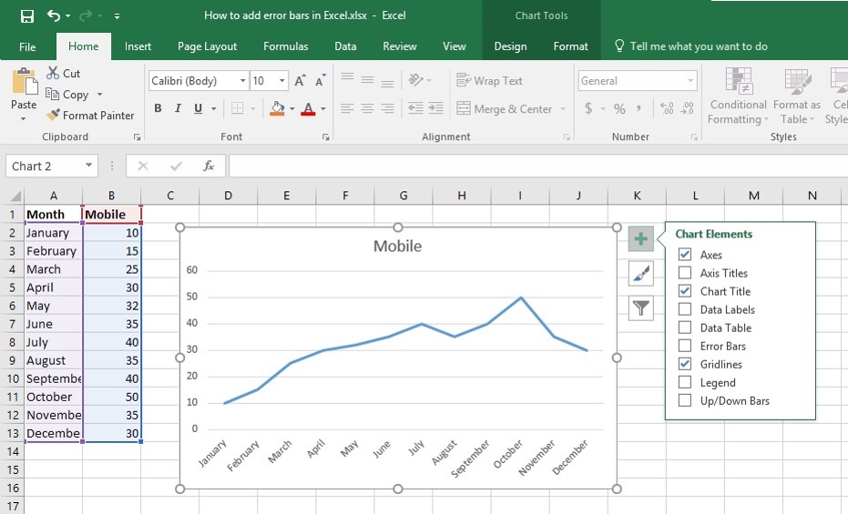 2 Min Read【How to Add Error Bars in Excel】For Standard Deviation