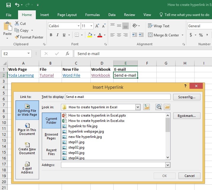 How To Make A Hyperlink In Excel Cell