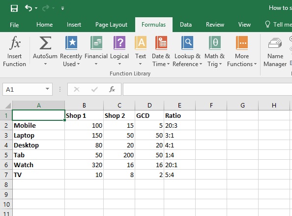 excel mac show formulas for some cells