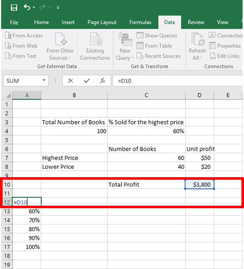 Learn One Variable Data Table Two Variable Data Table How To Make Learn One Variable Data Table Two Variable Data Table How To Make