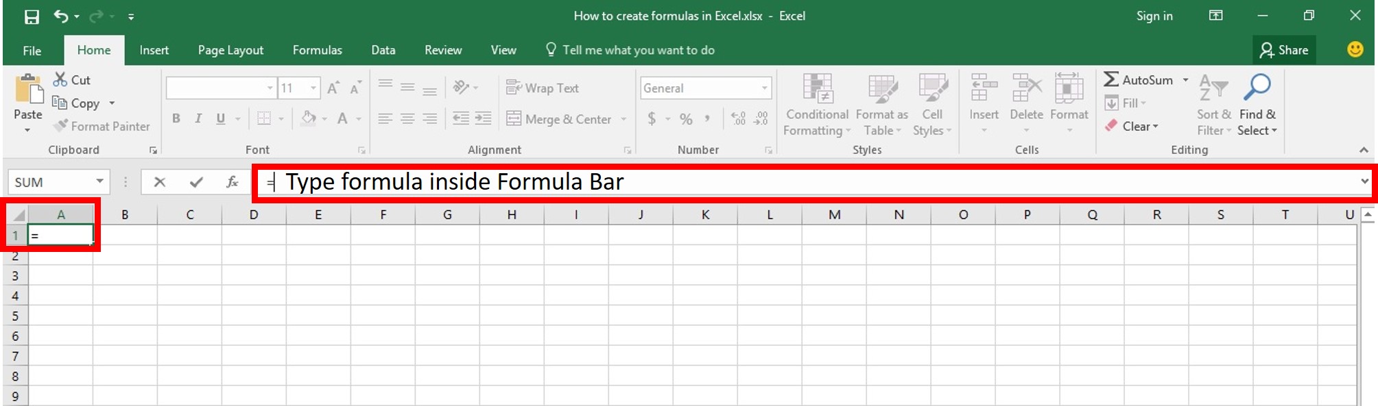 How Do I Create A Simple Excel Spreadsheet