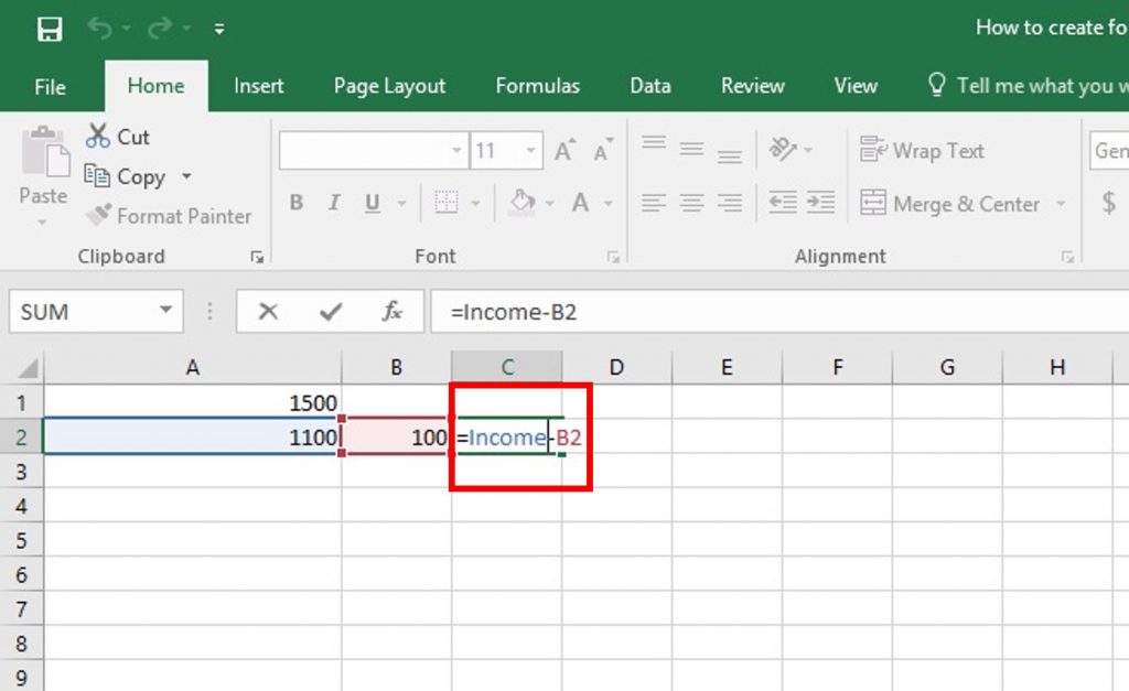 ms excel formula results not displaying